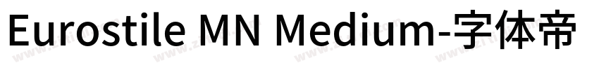 Eurostile MN Medium字体转换